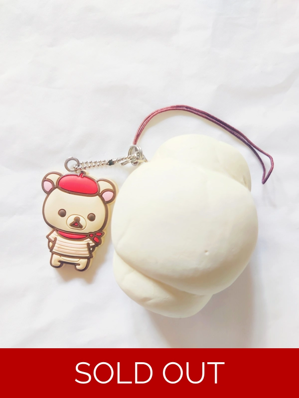 (HOLD) San-x Rilakkuma Korilakkuma Squishy Bun Strap